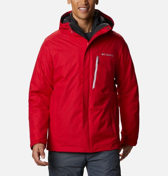 Columbia Whirlibird IV Ski Jacket Red For Men's NZ86792 New Zealand